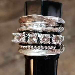 Artisan ISREAL 925 wide band ring 6.5